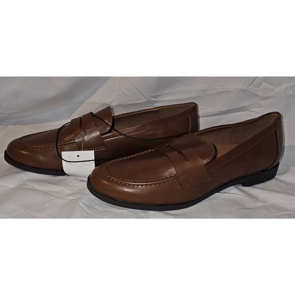 Kensie Ladies' Penny Loafers Slip-on Shoes, Cognac - Picture 3 of 6